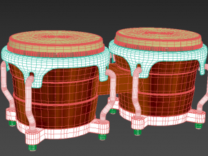 Indian tabla 3D Model