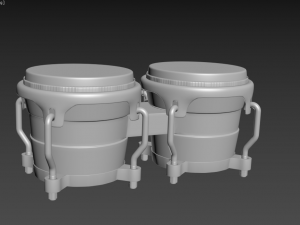 Indian tabla 3D Model