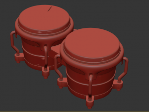 Indian tabla 3D Model