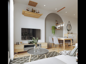 Apartment interior 3Dモデル