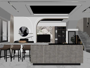 Penthouse interior 3D Model