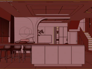 Penthouse interior 3D Model