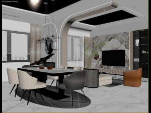 Penthouse interior 3D Model