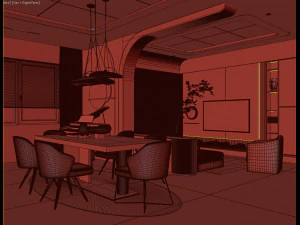 Penthouse interior 3D Model