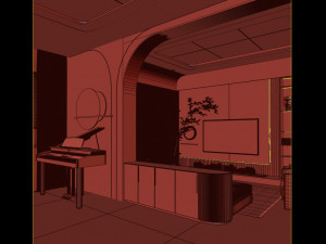 Penthouse interior 3D Модель