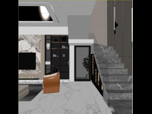 Penthouse interior 3D Model