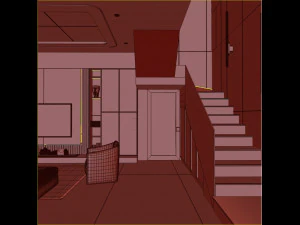Penthouse interior 3D Model