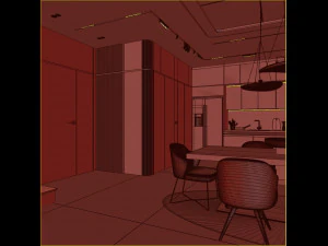 Penthouse interior 3D Model
