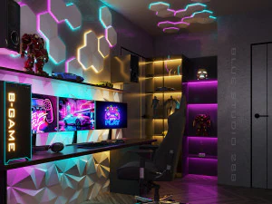 गेमिंग कक्ष 3D मॉडल