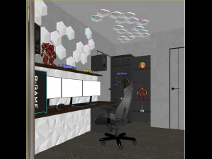 Gaming room 3D Model
