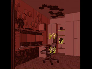 Gaming room 3D Model