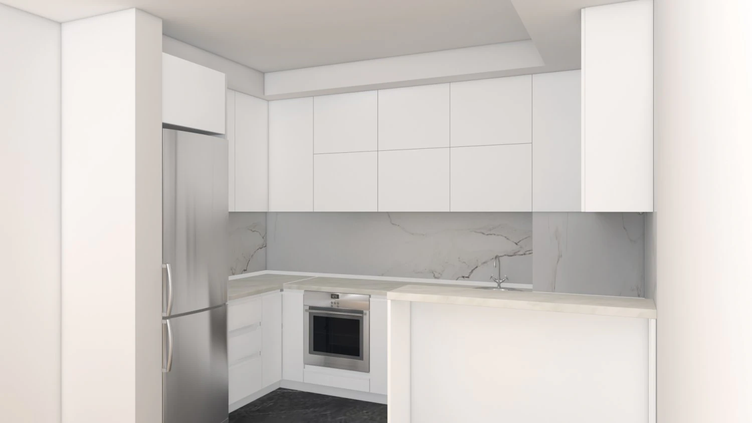 Kitchen Interior 3D Model .c4d .max .obj .3ds .fbx .stl .blend 