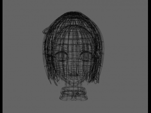 Anime Girl head Siesta The Detective is Already Dead 3D Model