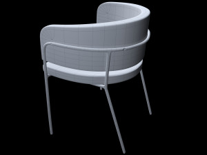 Chair and table Modello 3D