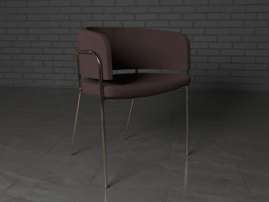 Chair and table Modello 3D