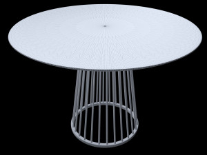 Chair and table Modello 3D