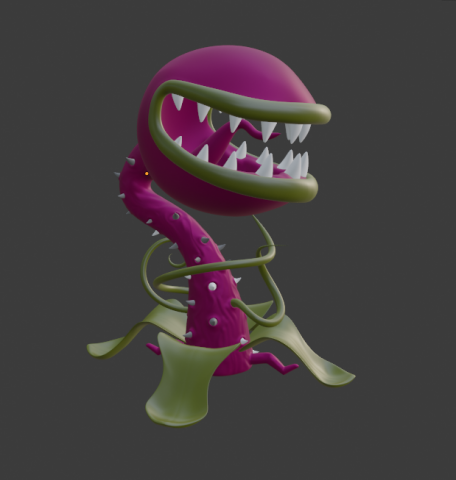 Carnivorous plant Modelo de impresión 3D .c4d .max .obj .3ds .fbx .stl .blend 