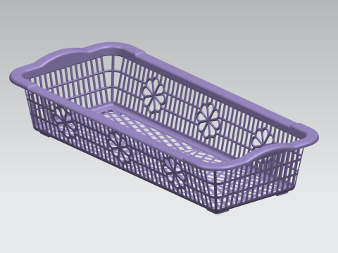 Plastic Box Tray 01 3D 模型