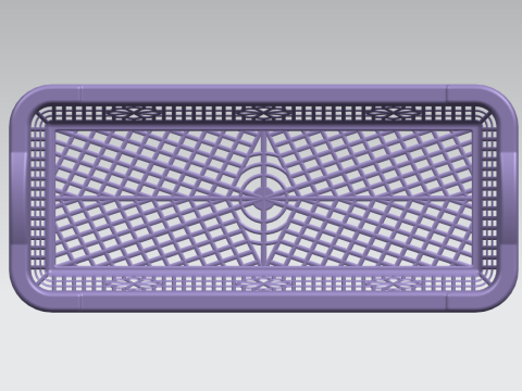 Plastic Box Tray 01 3D Model
