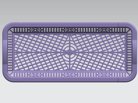 Plastic Box Tray 01 3D Model