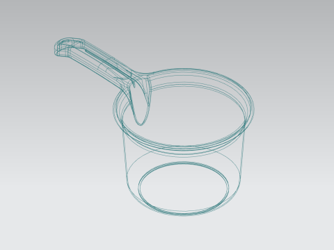 Plastic Water Scoop 3D Модель