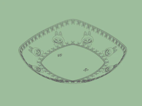 Plato Labub&uacute; Modelo 3D