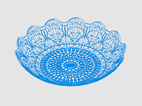 Fruits Plate 01 3D Model