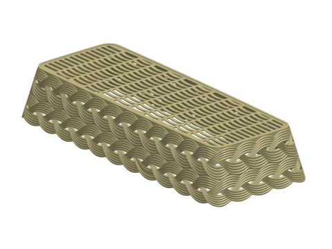 Plastic Box Tray 02 Modelo 3D