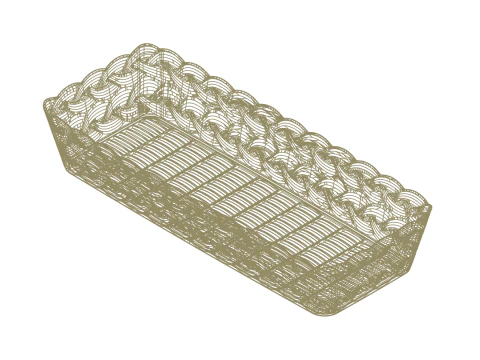 Plastic Box Tray 02 3D Model