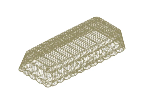 Plastic Box Tray 02 3D Model