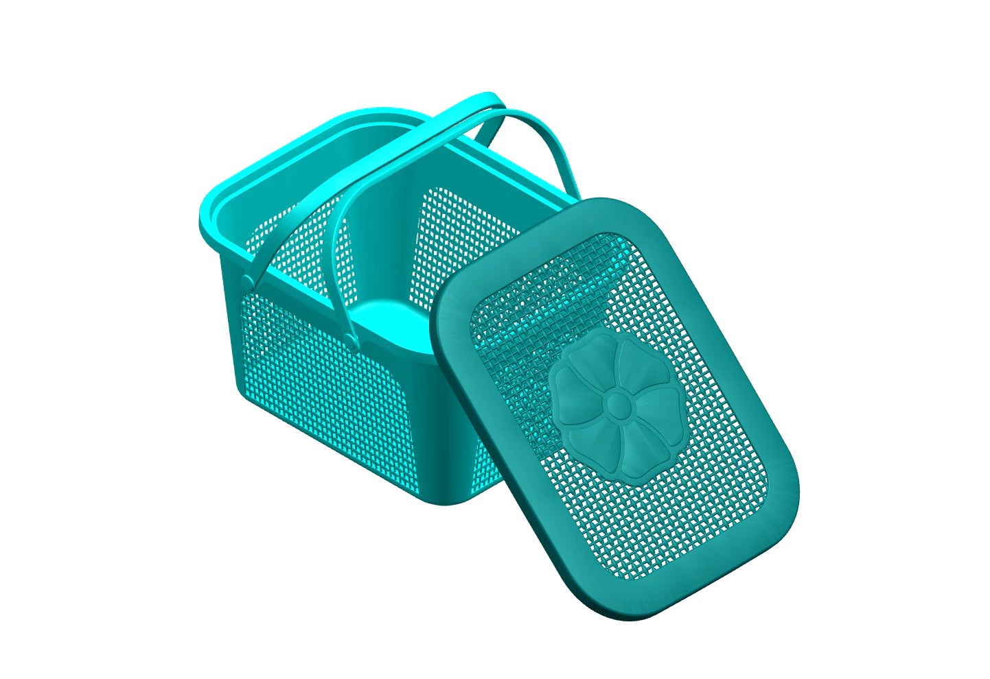 Vegetable Basket 3D Model .c4d .max .obj .3ds .fbx .stl .blend 