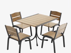 Table witch Chairs for the Garden Modelo 3D