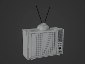 Televisione classica Modello 3D
