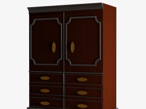 Antique Wardrobe 3D मॉडल