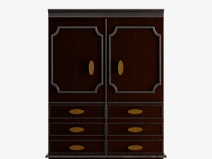 Antique Wardrobe 3D Model