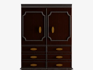 Antique Wardrobe 3D Model