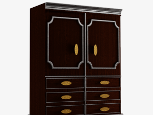 Antique Wardrobe 3D Model