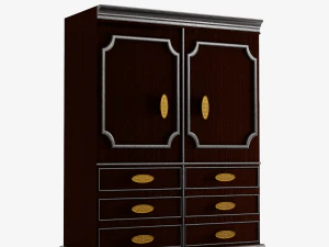 Antique Wardrobe 3D Model