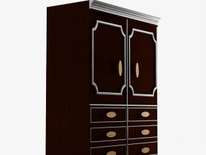 Antique Wardrobe 3D Model