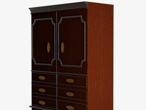 Antique Wardrobe 3D Model