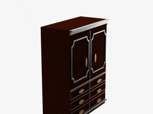 Antique Wardrobe 3D Model