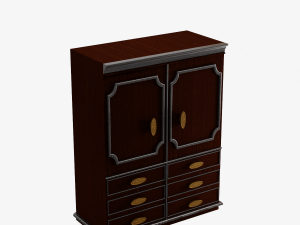 Antique Wardrobe 3D Model