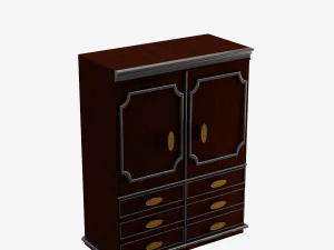 Antique Wardrobe 3D Model