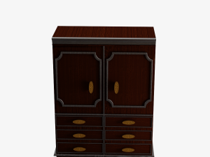 Antique Wardrobe 3D Model