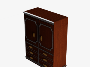 Antique Wardrobe 3D Model