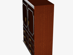 Antique Wardrobe 3D Model