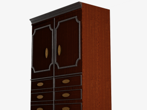 Antique Wardrobe 3D Model