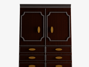 Antique Wardrobe 3D Model