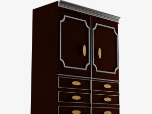 Antique Wardrobe 3D Model