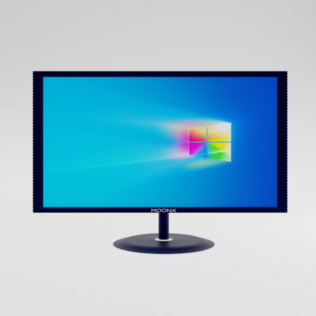 LED Monitor Moonx 3D Model .c4d .max .obj .3ds .fbx .stl .blend 